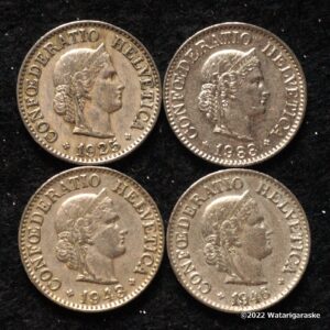 世界で一番古くからデザインが変わっていないコイン・・スイスコイン